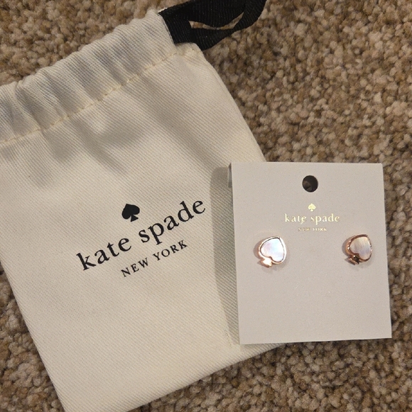 Kate Spade Iridescent Spade Earrings - Picture 2 of 3